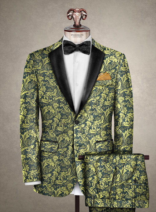 Italian Cotton Scinea Tuxedo Suit - StudioSuits