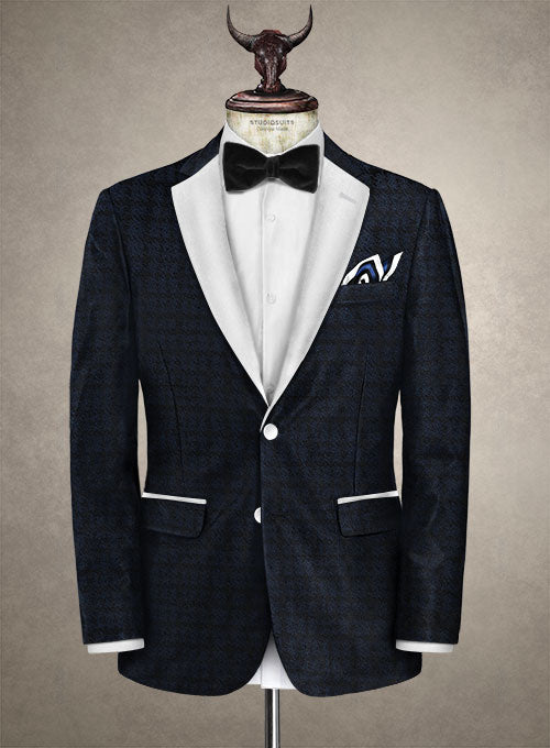 Italian Cotton Stretch Bitrix Tuxedo Jacket - StudioSuits
