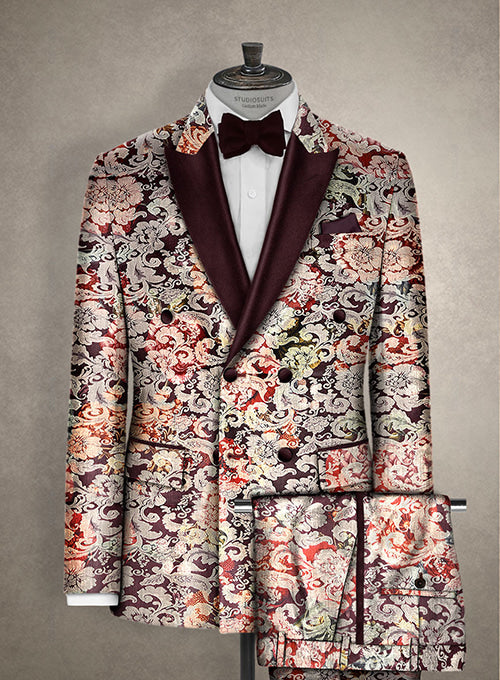 Italian Cotton Stretch Gabrio Tuxedo Suit - StudioSuits