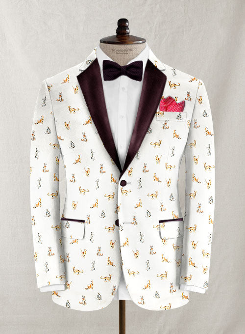 Italian Cotton Stretch Lomar Tuxedo Jacket - StudioSuits