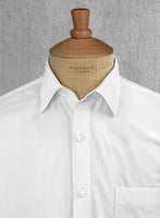 Italian Cotton Stripe Sueni White Shirt - StudioSuits