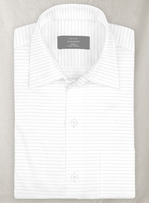 Italian Cotton White Enigi Shirt