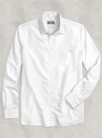 Italian Cotton White Kapra Shirt