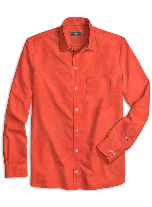 Italian Cotton Zod Orange Shirt