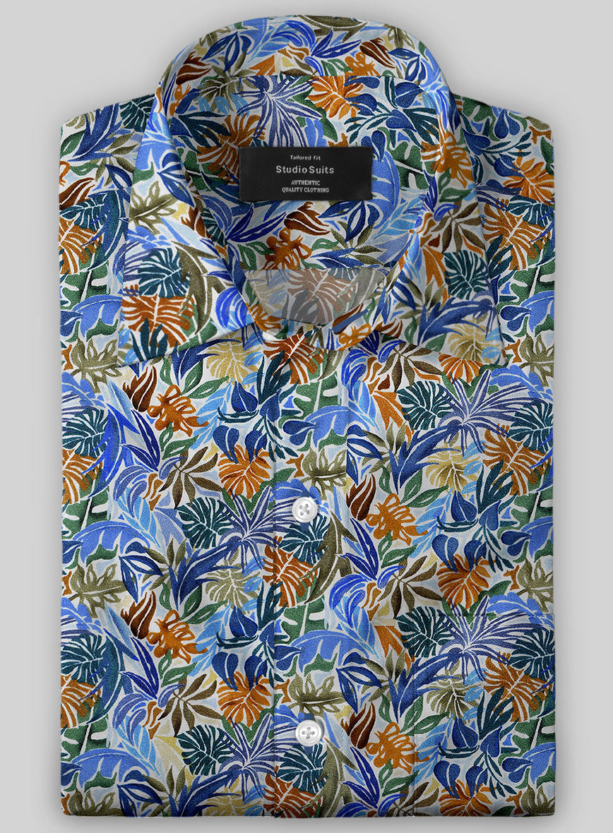 Italian Cotton Jungle Trip Shirt - StudioSuits