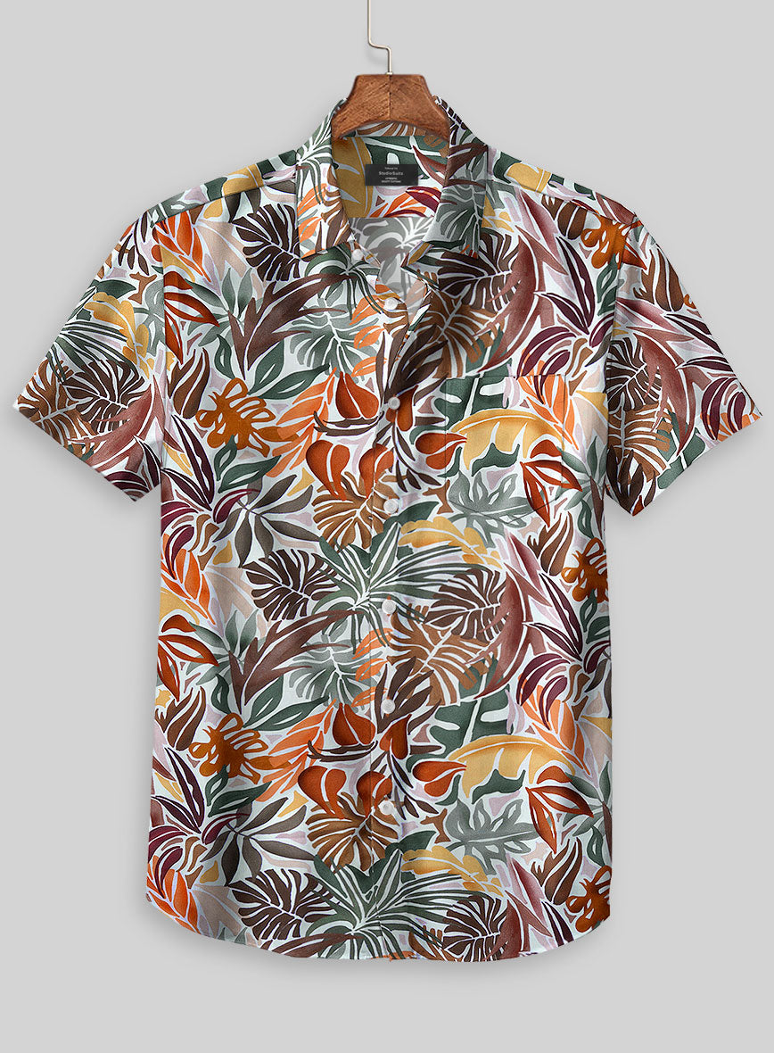 Italian Cotton Monstera Shirt - StudioSuits