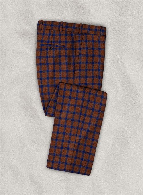 Italian Dislas Rust Tweed Pants - StudioSuits
