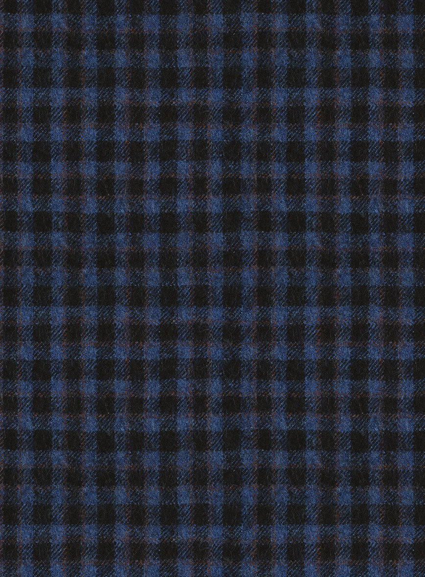 Italian Ervasi Blue Wool Pants - StudioSuits