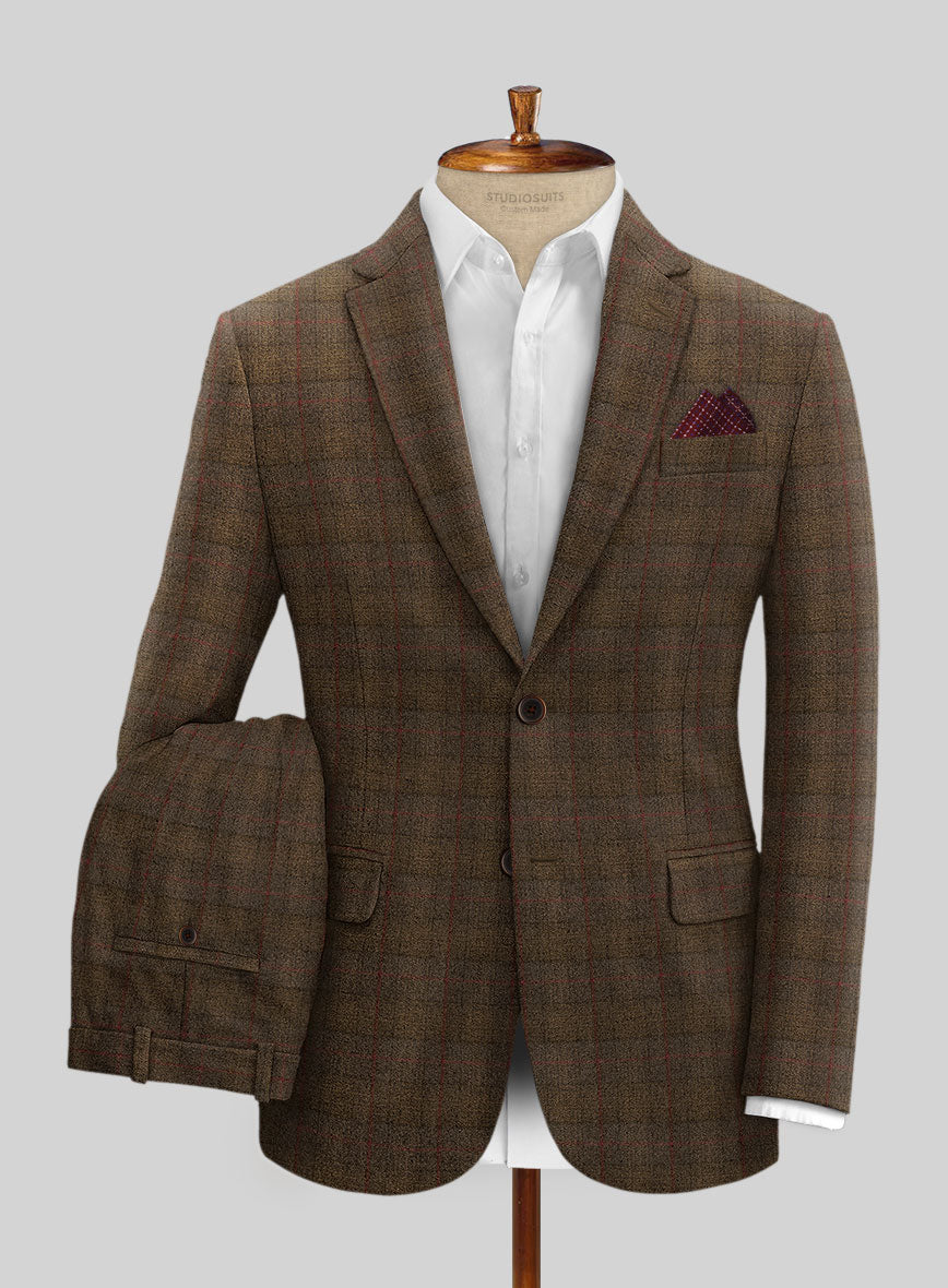 Italian Fiani Checks Tweed Suit - StudioSuits