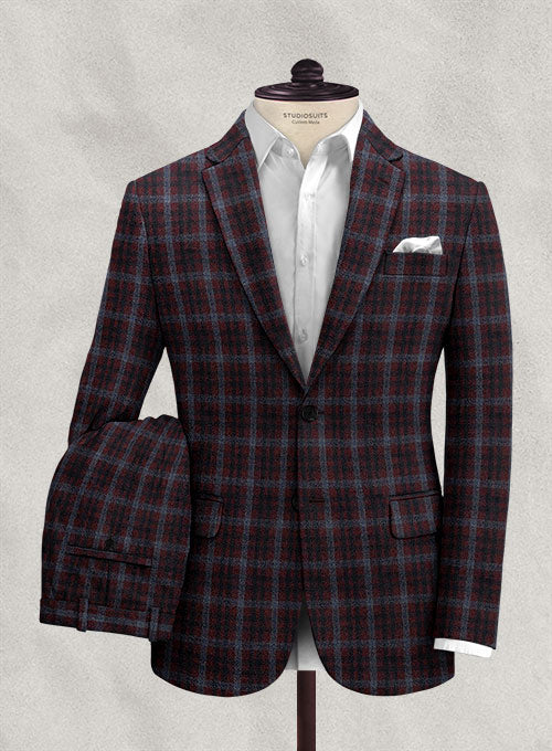Italian Galldo Checks Tweed Suit - StudioSuits