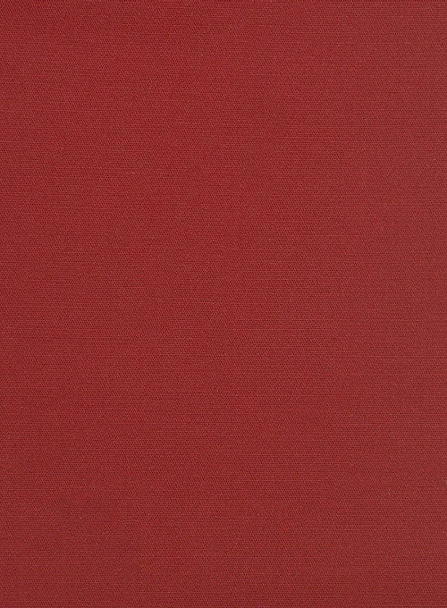 Italian Gimson Red Cotton Stretch Pants - StudioSuits