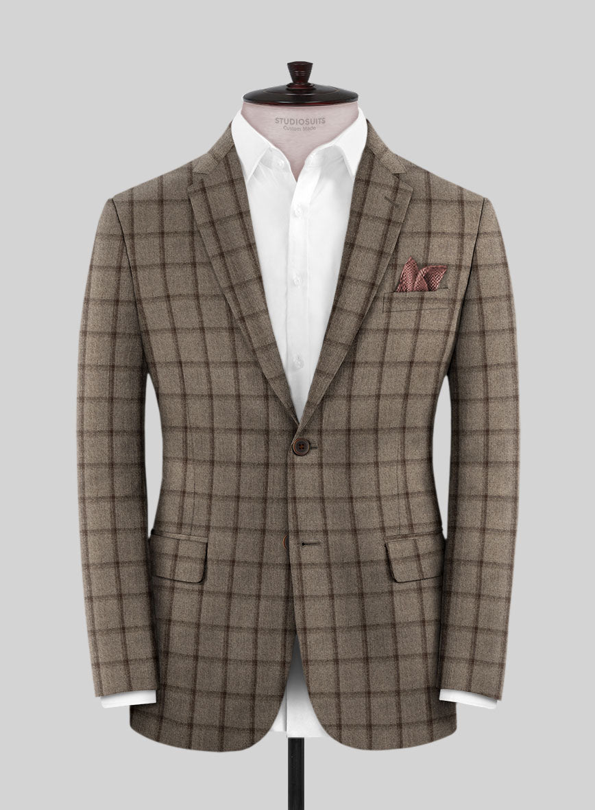 Italian Goiti Brown Wool Suit - StudioSuits