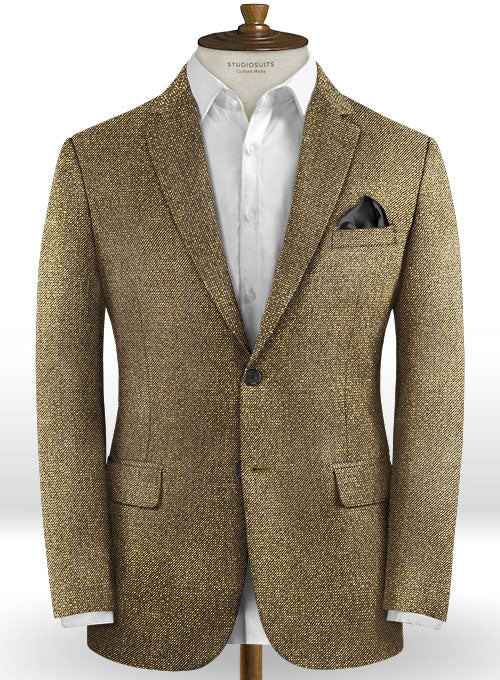 Italian Golden Wool Jacket - StudioSuits