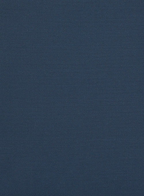 Italian Harbor Blue Cotton Stretch Jacket - StudioSuits