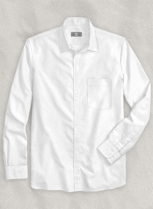 Italian Heavy Poplin White Shirt