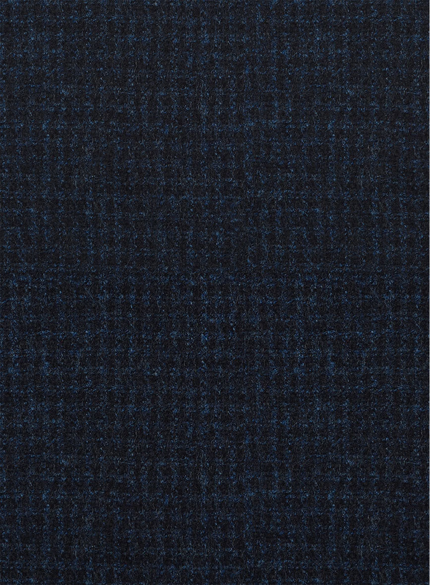 Italian Hibalo Blue Wool Jacket - StudioSuits