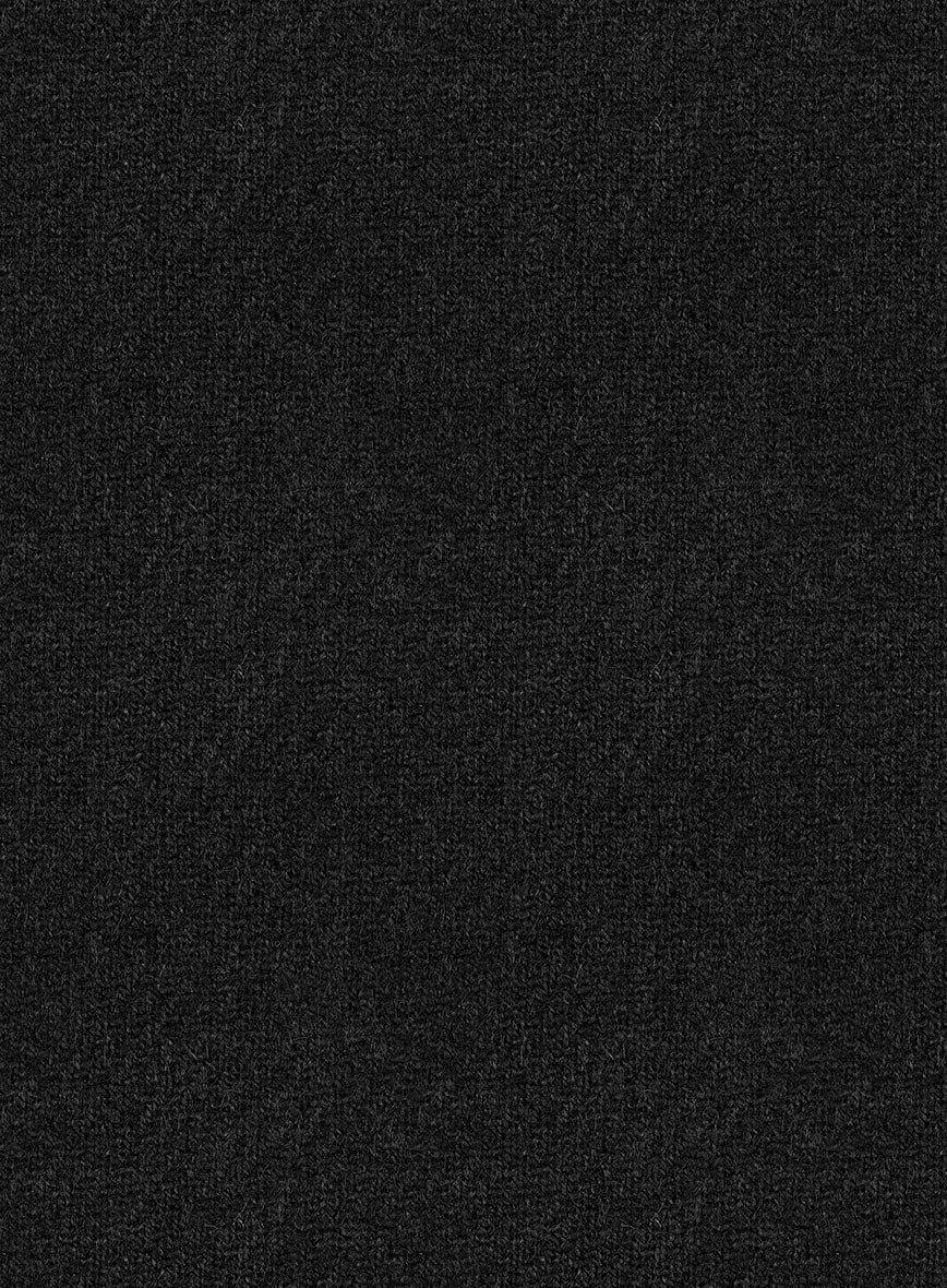 Italian Highlander Black Tweed Jacket - StudioSuits