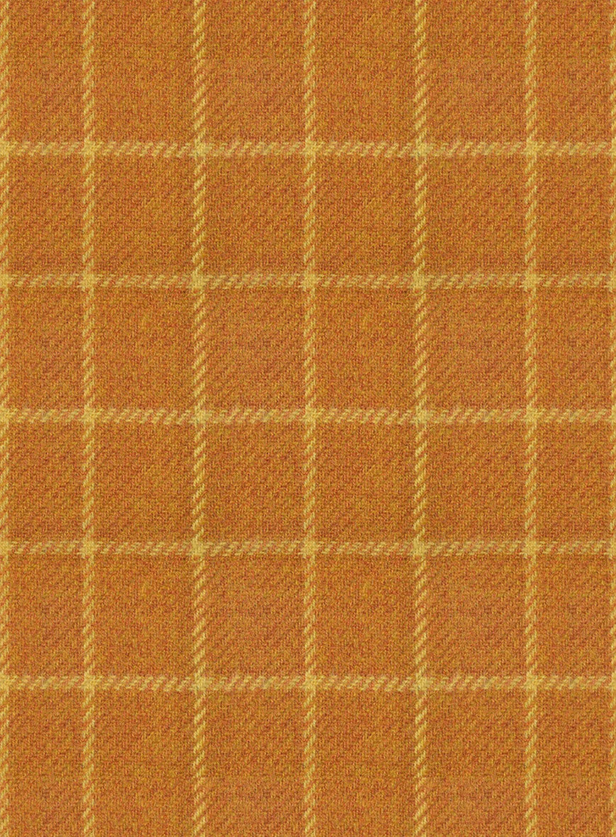 Italian Highlander Eloro Yellow Tweed Jacket - StudioSuits