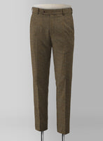 Italian Highlander Brass Green Tweed Pants - StudioSuits