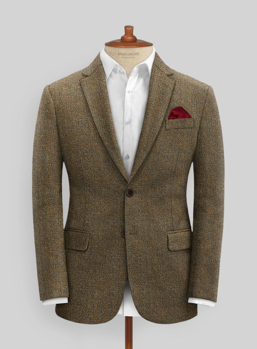 Italian Highlander Brass Green Tweed Suit - StudioSuits