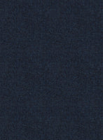 Italian Hulgo Blue Herringbone Wool Pants - StudioSuits