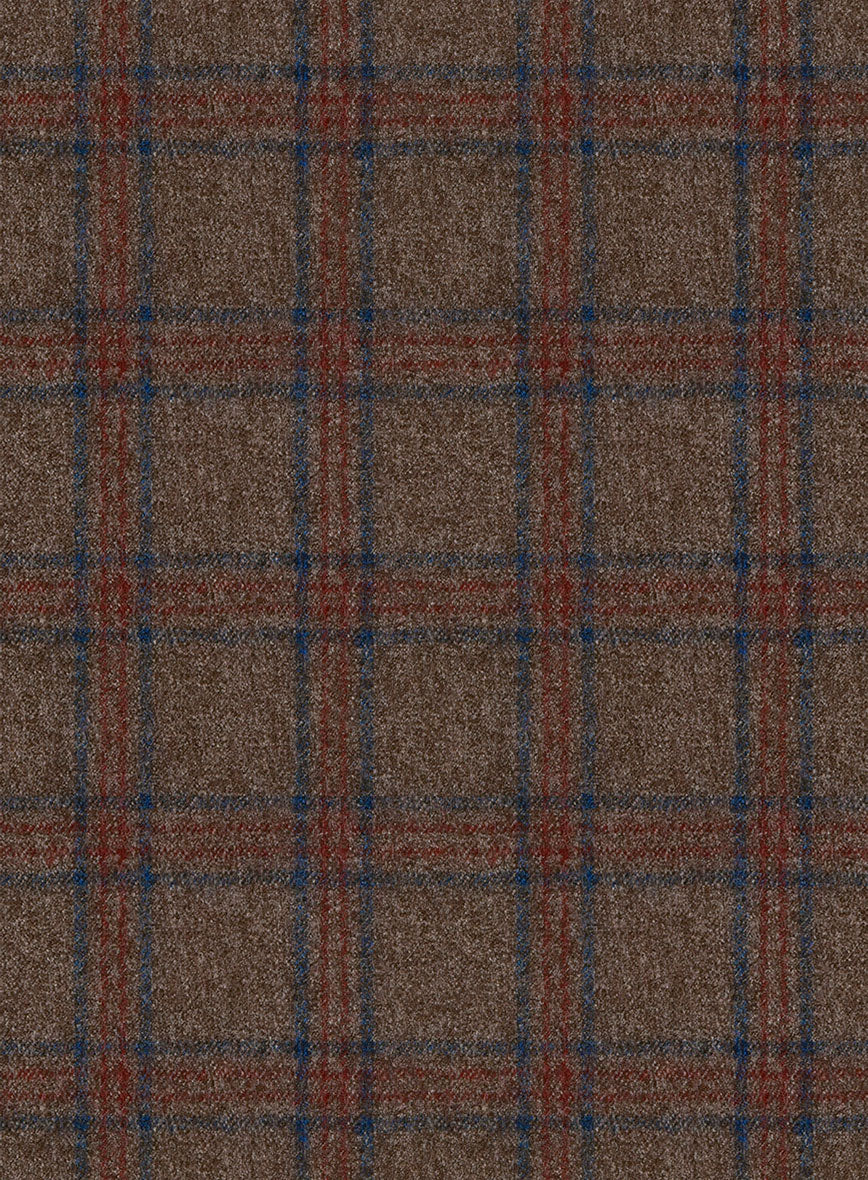 Italian Iana Brown Wool Jacket - StudioSuits
