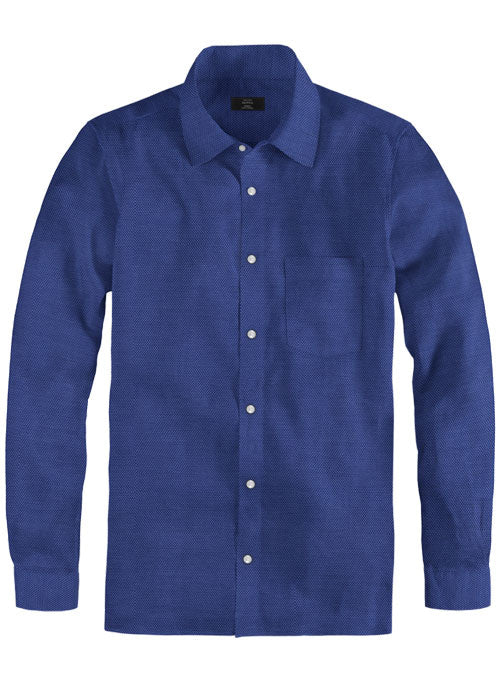 Italian Ink Blue Birdseye Shirt