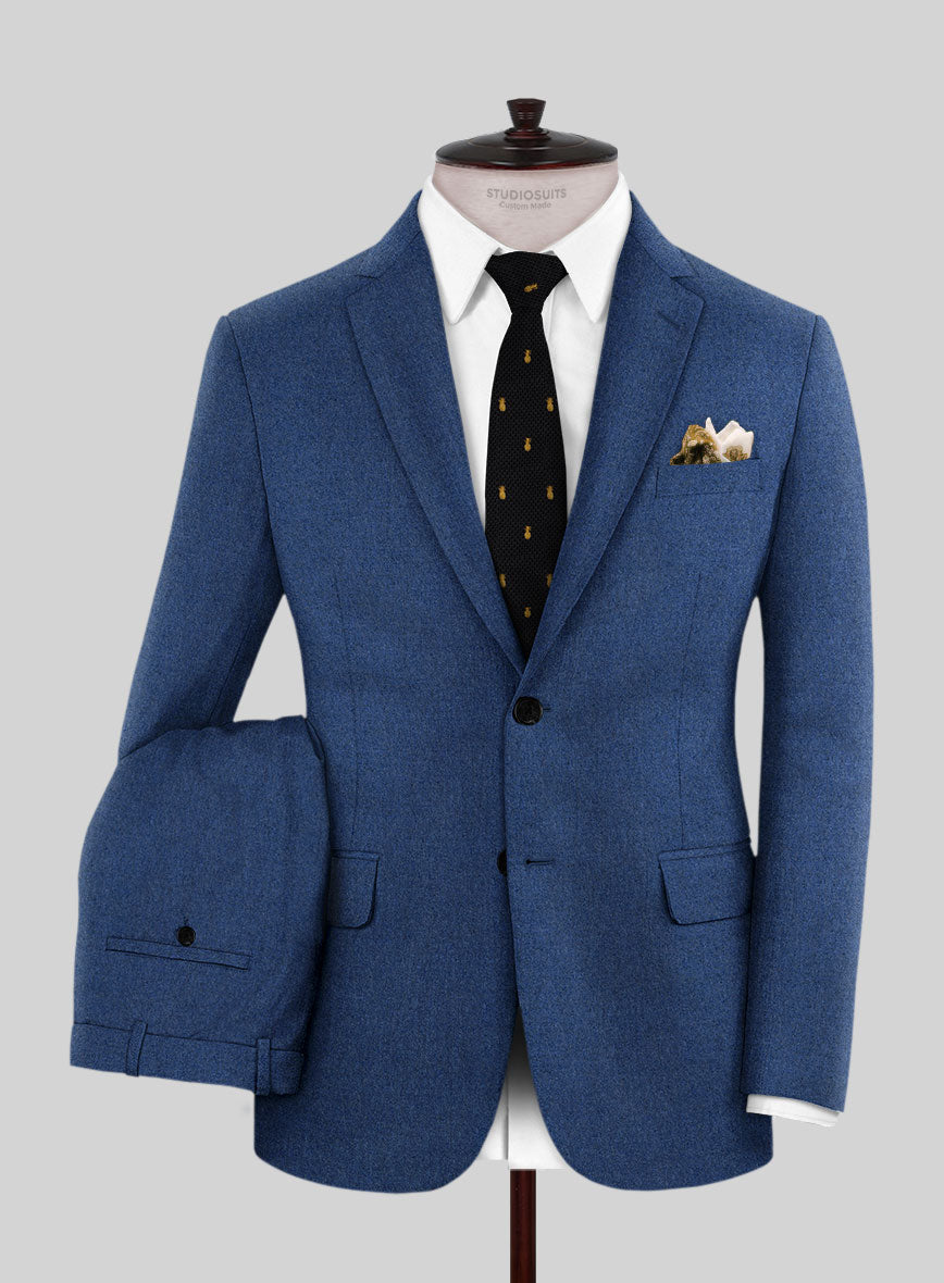 Italian Jil Blue Wool Suit - StudioSuits