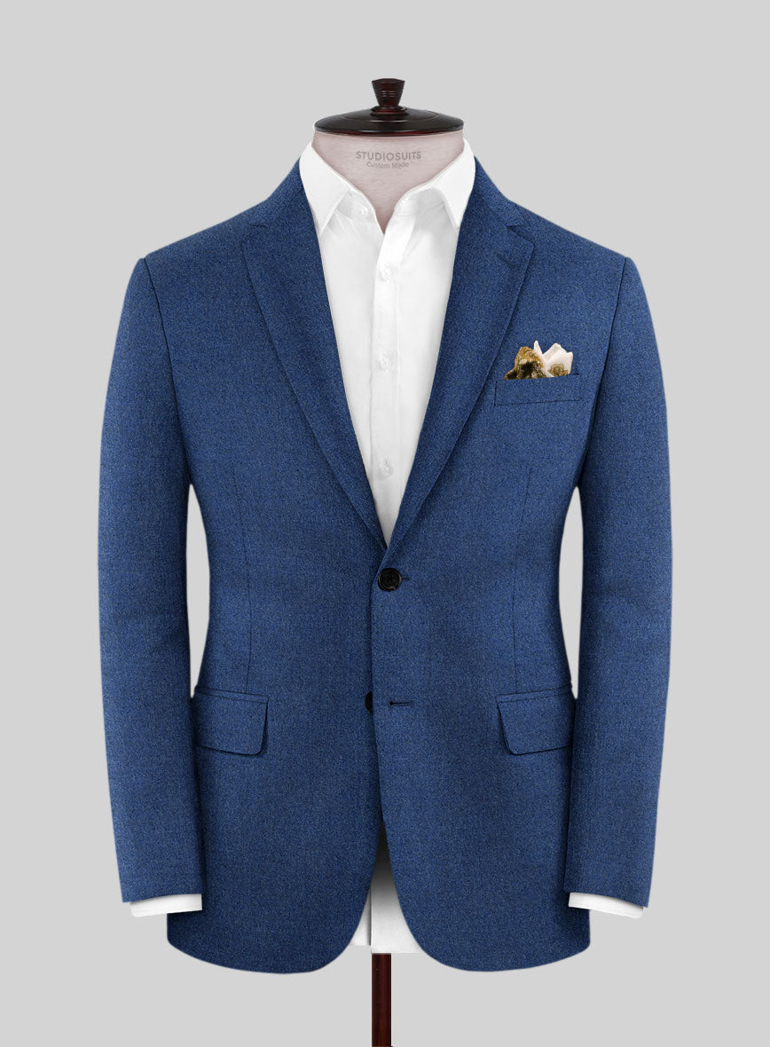 Italian Jil Blue Wool Suit - StudioSuits