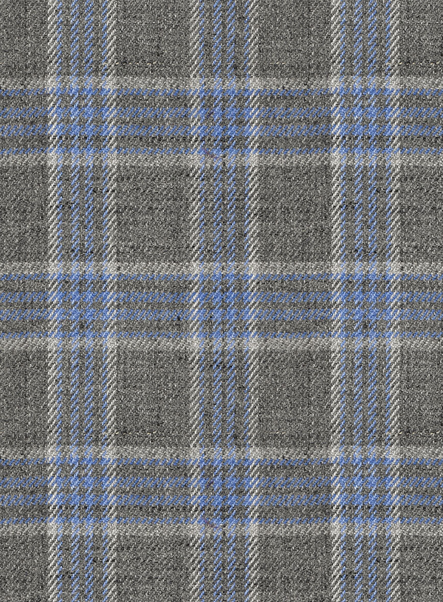 Italian Joa Gray Wool Jacket - StudioSuits