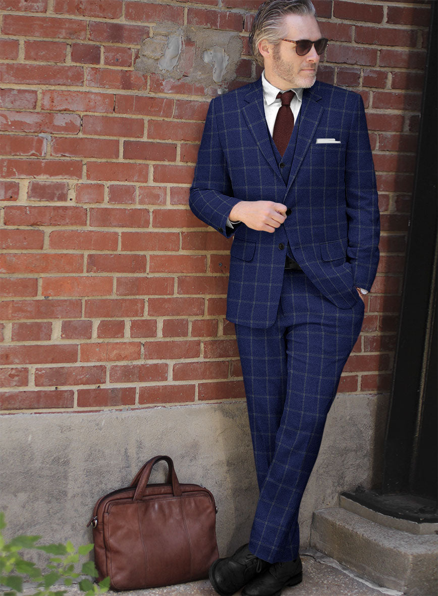 Italian Josse Checks Tweed Suit - StudioSuits