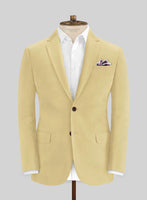 Italian Latte Beige Cotton Stretch Suit - StudioSuits