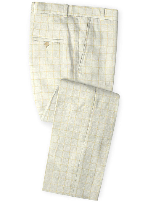 Italian Lava Checks Linen Suit - StudioSuits