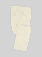 Italian Light Beige Cotton Stretch Suit - StudioSuits