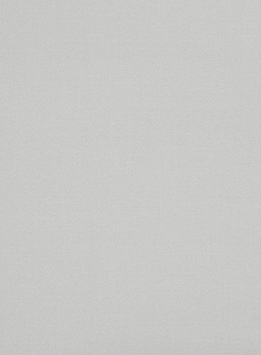 Italian Light Gray Cotton Suit - StudioSuits