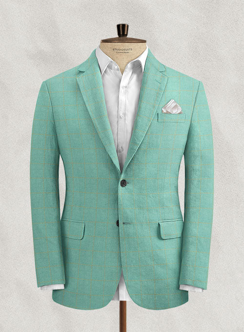 Italian Linen Adenas Checks Suit - StudioSuits