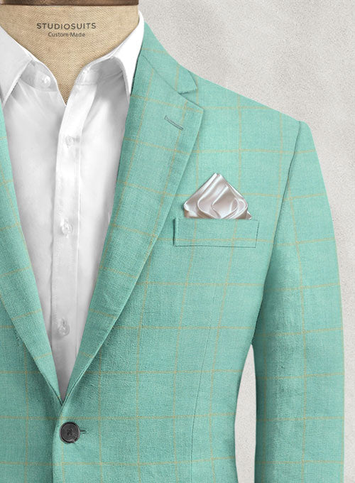 Italian Linen Adenas Checks Suit - StudioSuits