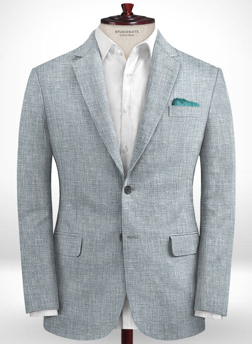 Italian Linen Chambord Gray Jacket - StudioSuits