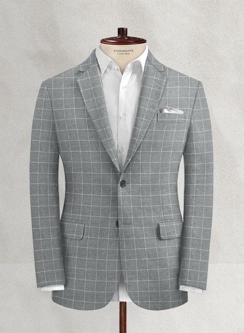 Italian Linen Chena Checks Suit - StudioSuits