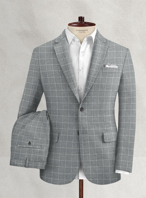 Italian Linen Chena Checks Suit - StudioSuits