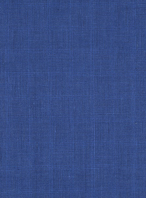 Italian Linen Cobalt Blue Pants - StudioSuits