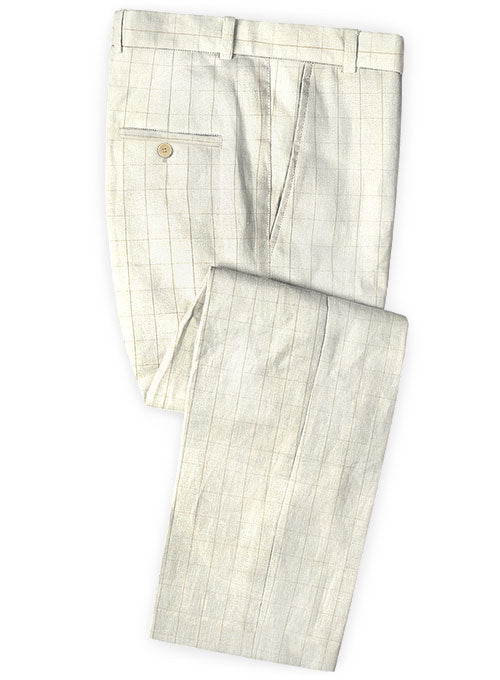 Italian Linen Diagio Pants - StudioSuits