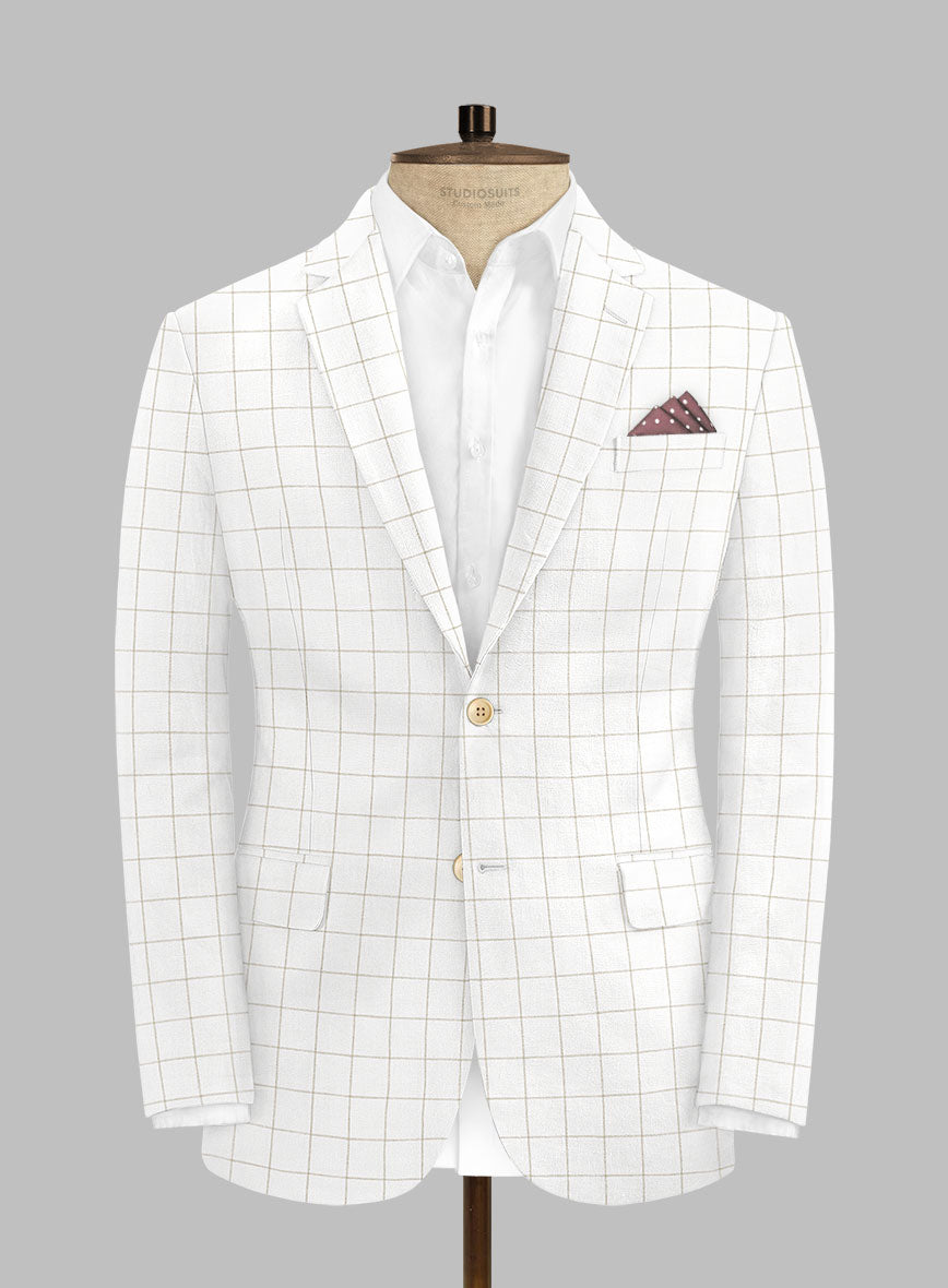Italian Linen Feali Checks Suit - StudioSuits