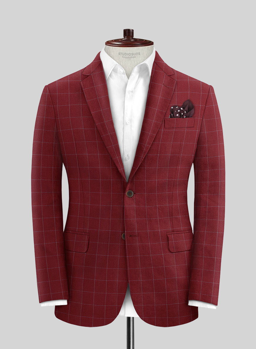 Italian Linen Gaele Checks Suit - StudioSuits
