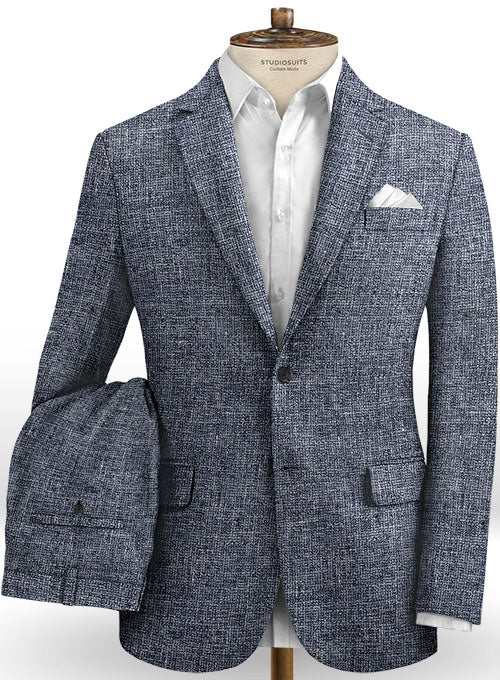 Italian Linen Blue Heiro Suit - StudioSuits