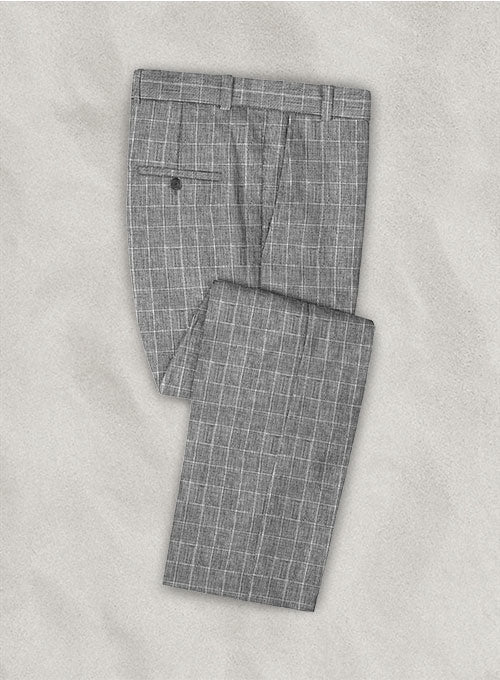 Italian Linen Lusso Black Suit - StudioSuits