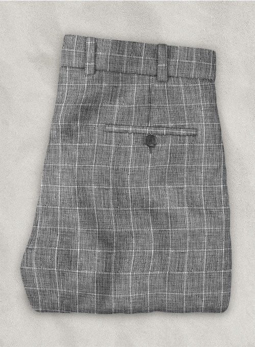 Italian Linen Lusso Black Suit - StudioSuits