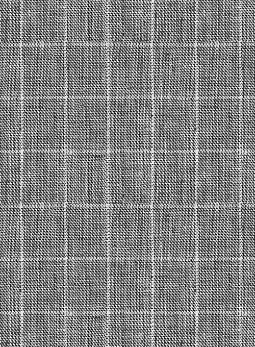 Italian Linen Lusso Black Suit - StudioSuits