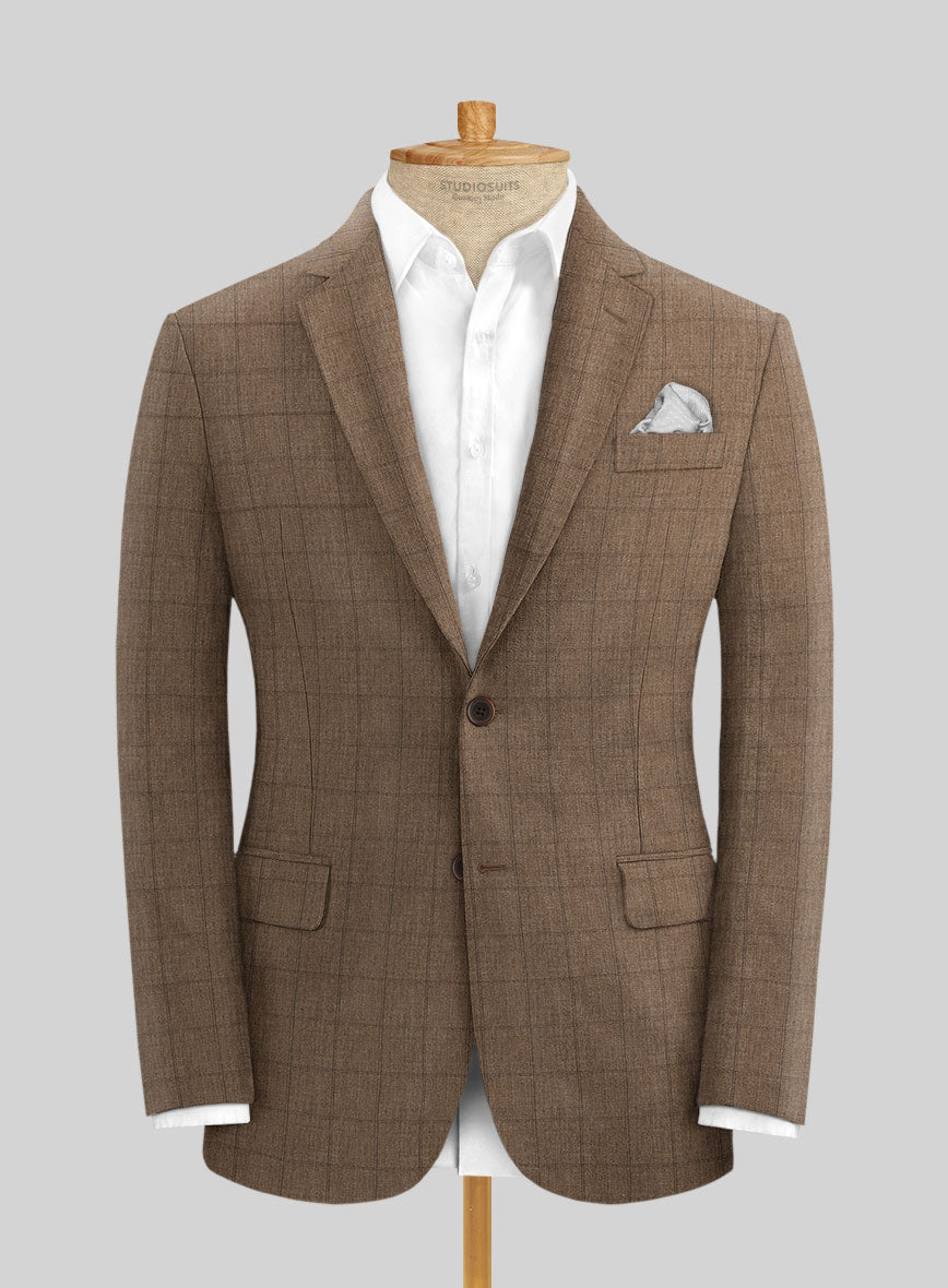 Italian Linen Ramun Checks Suit - StudioSuits