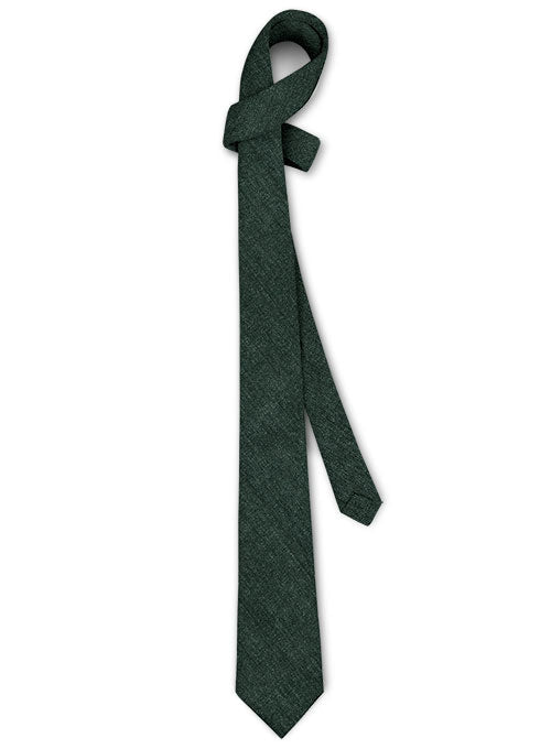Italian Linen Tie - Spezia Green - StudioSuits